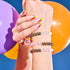 Bracelet Arc-en-ciel blanc | Licorne argentée | Verre sirène x Links of Love